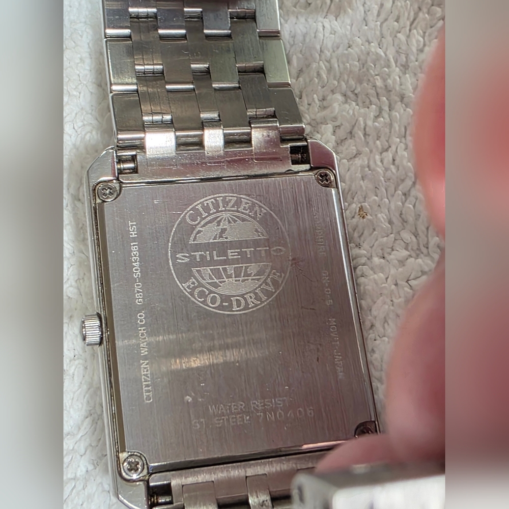 Citizen Stiletto Eco-drive Mens Watch AUTHENTIC - Picture 3 of 6